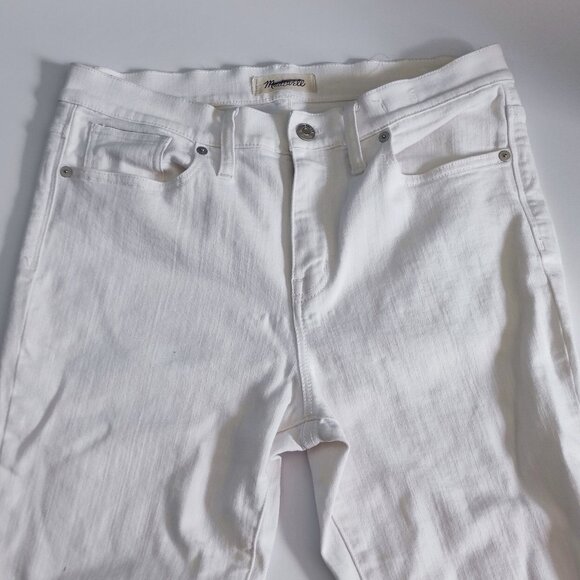 Madewell jeans 9" High Riser Skinny white women's size 30 - Picture 2 of 13